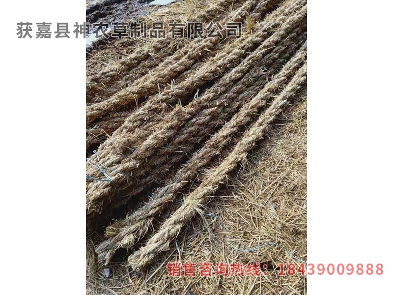 護坡草繩，護坡草棒